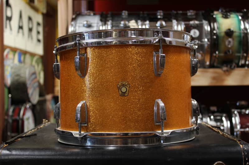 1960s Ludwig 8x12 Tom in Gold Sparkling Pearl image 1