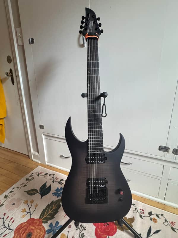 Schecter Keith Merrow KM-7 MK-III Legacy W/Evertune! Transparent Black Burst image 1