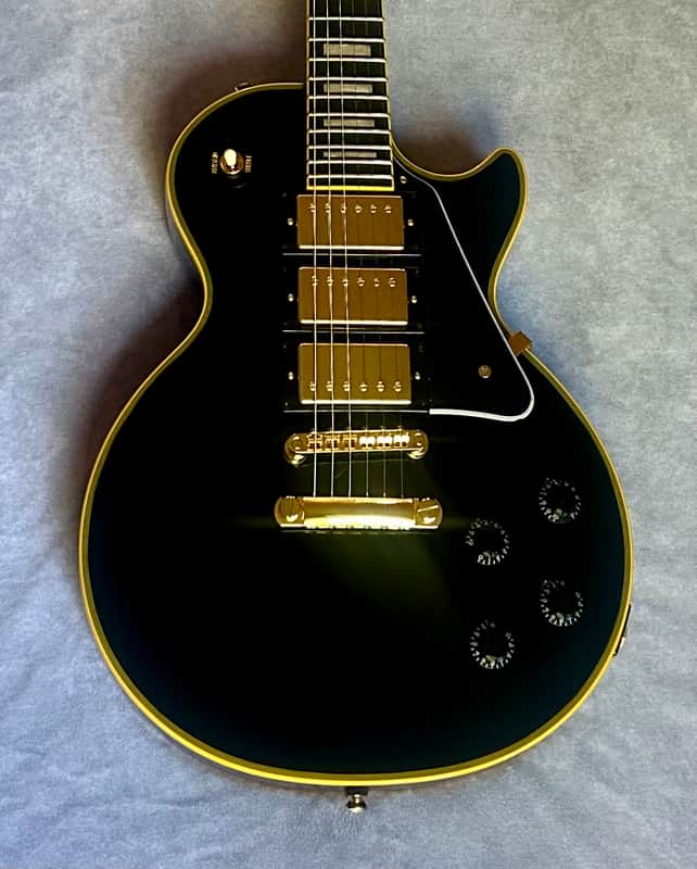 Epiphone Joe Bonamassa Black Beauty Les Paul Custom Outfit 2020 Ebony image 1