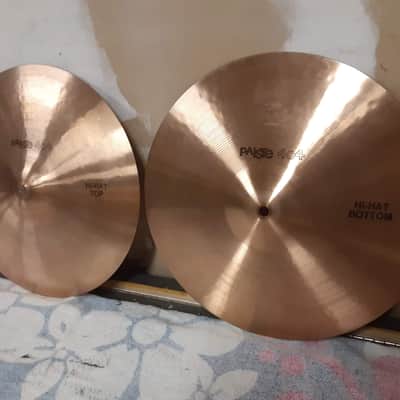 Paiste 14" 404 "Black Label" Hi-Hat Cymbals (Pair) 1974 - 1980 image 3