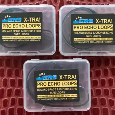 3 Long Tape Loops for Roland Space Echo & Chorus Echo Machines,  4 Meters Long, by GRS 'X-TRA', TL4m