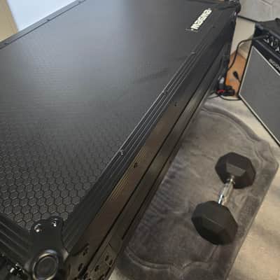 Pioneer DJ DDJ-REV7 + Heavy-Duty Flight Case Bundle with gliding laptop shelf and built in wheels. image 3