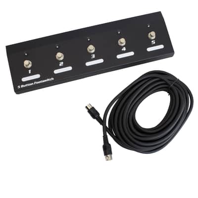 Peavey 5-Button MIDI Footswitch for MiniMEGA 2010s - Black image 3