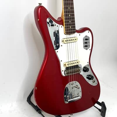 Fender Jaguar 1966 - Candy Apple Red Matched Headstock image 5