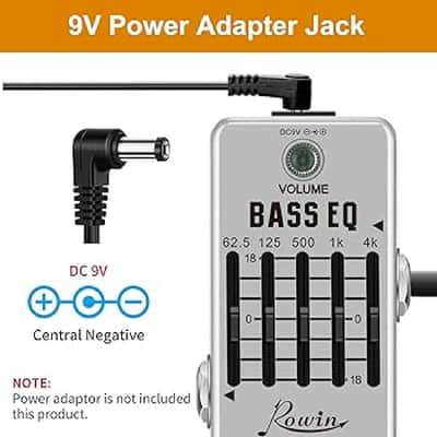 Rowin Bass EQ Pedal 5 Band Equalizer Pedals For Bass LEF-317B, FREE PICKS + HOLDER+ FREE SHIP USA image 10
