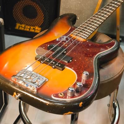 Fender Precision Bass Fretless with Rosewood Fingerboard 1978 Sunburst imagen 21