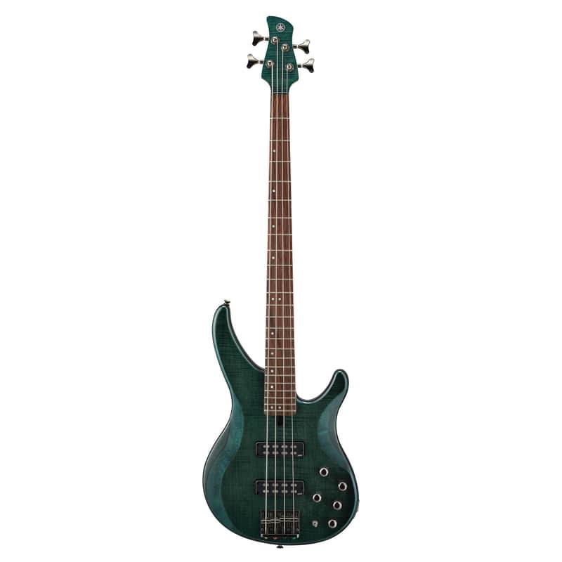 Yamaha TRBX604FM 4-String Right-Handed Electric Bass Guitar with Solid Alder and Maple Body and Rosewood Fingerboard (Indigo Blue) image 1