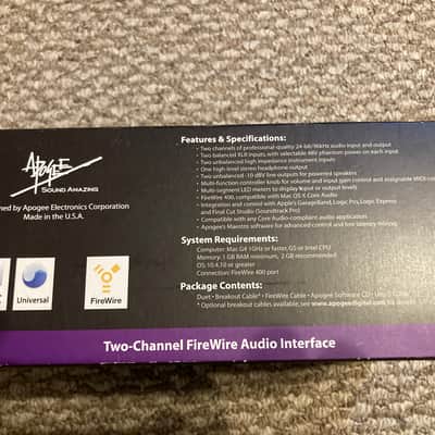 Apogee Duet Firewire Audio Interface 2000s - Silver image 7
