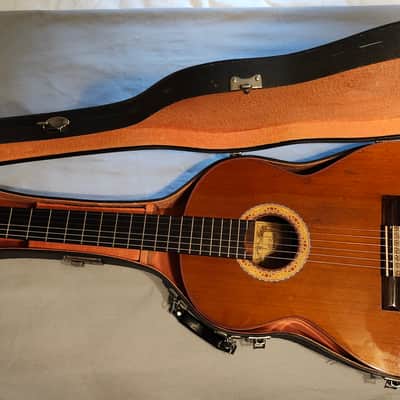 VTG/Antique *Archtop Classical Guitar Case* "Manalo" Spain; Japan? 1900-1970? - Black image 19