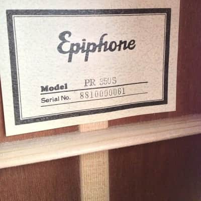 Epiphone PR 350S 1980s Acoustic Guitar w/Case image 3