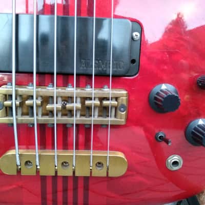 Alembic Spoiler 6-String Bass 1989 rot image 4