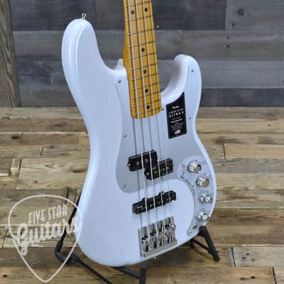 Pre-Owned Fender American Ultra II Precision Bass - Avalanche with Hardshell Case image 9