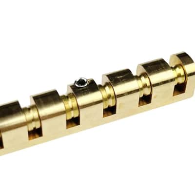 Wilkinson Bell LP Brass Roller Adjustable Nut Brass for Les Pauls, SG's, Acoustics and Similar image 4