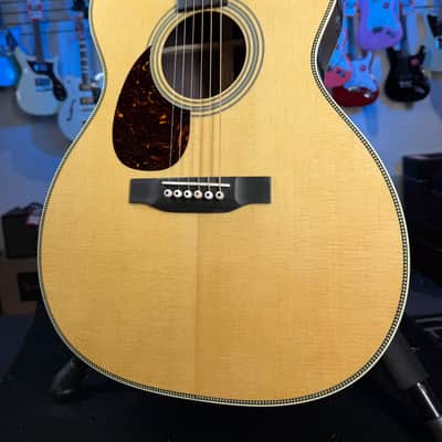 Martin OM-28 Left Handed Standard Series Acoustic Guitar - Natural w Aging Toner 796 GET PLEK’D! image 5