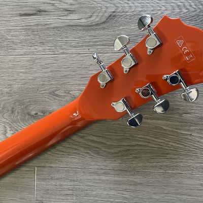 Ibanez AGR63 Hollow Body Electric guitar w/ Bigsby, Vibramate & Gigbag - Gretsch Orange - Gibson wiring harness UPGRADE image 14