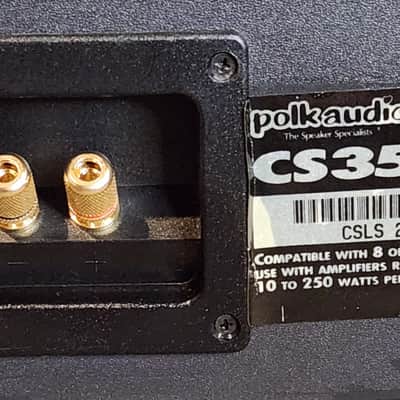 Polk Polk Audio CS350-LS vintage high-performance center channel speaker 90s - Black imagen 7