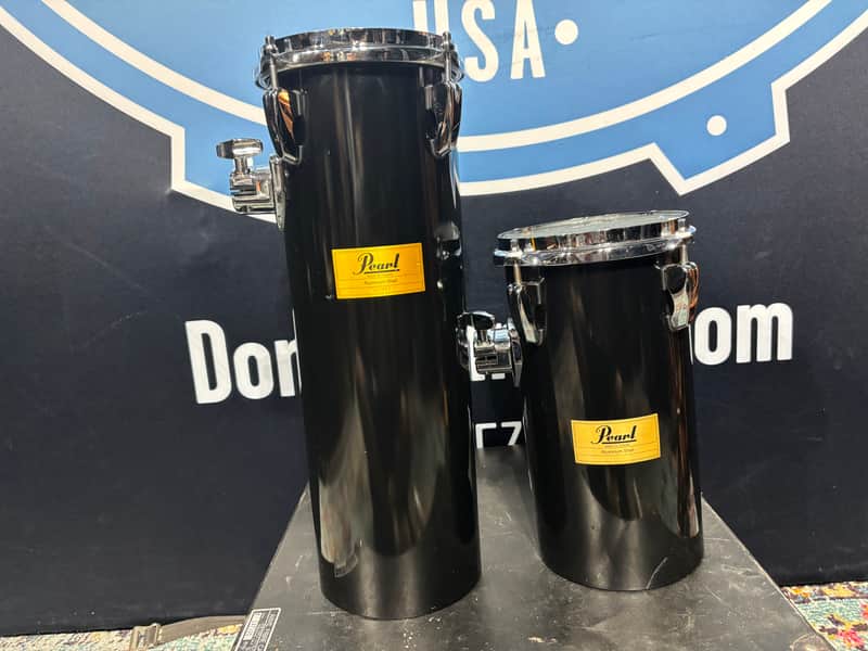 Pearl - 6x12" and 6x18" Rocket Toms - Piano Black image 1