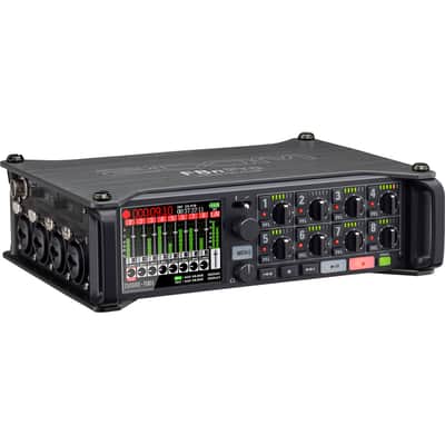 Zoom F8n Pro 8-Channel Multi-Track Field Recorder, Bundle with 128GB Memory Card, TAPH100 Headphones, 3x 25' Microphone Cable image 2