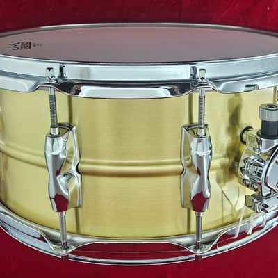 Yamaha Model RRS1465 Recording Custom 14x6.5 Brass Snare Drum - Brass image 2