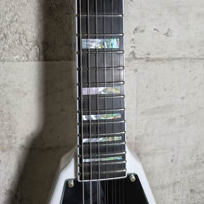 Washburn USA Custom Shop PSV2200 KISS Paul Stanley 2011 White image 4