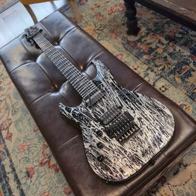2020 Schecter C-1 Silver Mountain FR S 7-String- Left-Handed LH Lefty Floyd Rose Sustainer image 8
