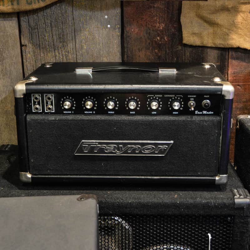 Traynor YBA-1 Bass Master 40-Watt Guitar / Bass Amp Head Late 1960s - Mid 1970s - Black image 1