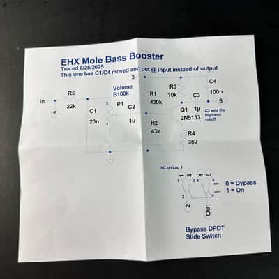 Electro-Harmonix Mole Bass Booster 1970s Metal image 5