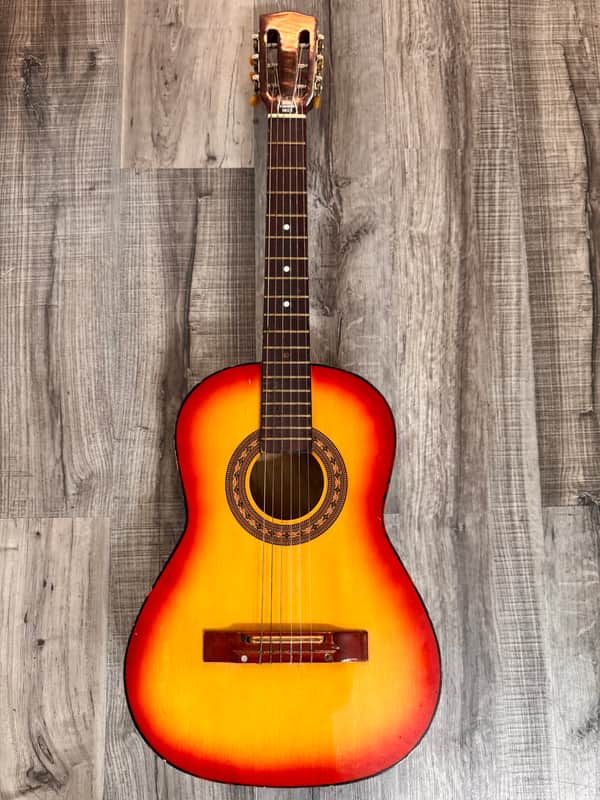 Kay Silvertone Sears Roebuck S501K 1970 - Sunburst Flamed image 1