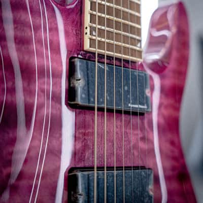 Jackson X Series SLATXSDQ 3-7 Soloist Transparent Purple image 5