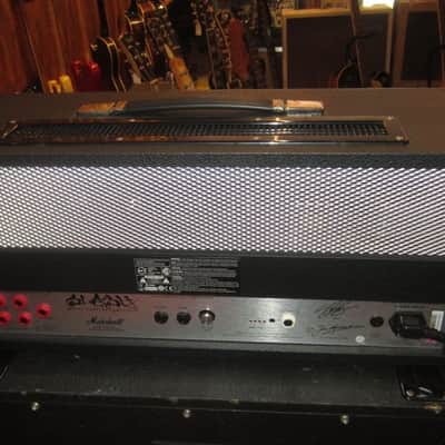 2010 Marshall Slash Limited Edition AFD100 Signature Amplifier Black w/ Original Snakeskin Cover image 2