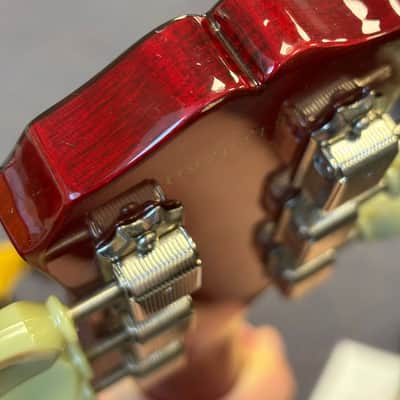 Epiphone Les Paul w/ Bigsby Transparent Red 1997 Electric Guitar image 13