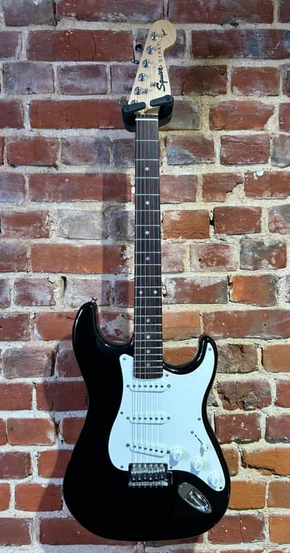 Squier By Fender 50th Anniversary Strat 1996 - Black image 1