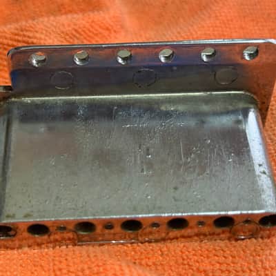 CHROME 1970s Vintage Fender Stratocaster BRIDGE w/ GOTOH Saddle image 6