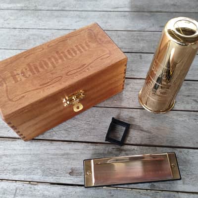 Hohner  Echophone No.3810 Harmonica, Historical Harmonica Collection, C.1990s, Echo Chamber, Key C. image 12