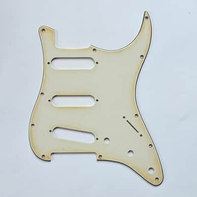 Medium/Heavy-Aged Relic 11-Hole - SSS - Cream Stratocaster Pickguard image 3