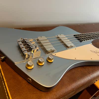 1990 Gibson Thunderbird - Custom Blue Mist Metallic image 5