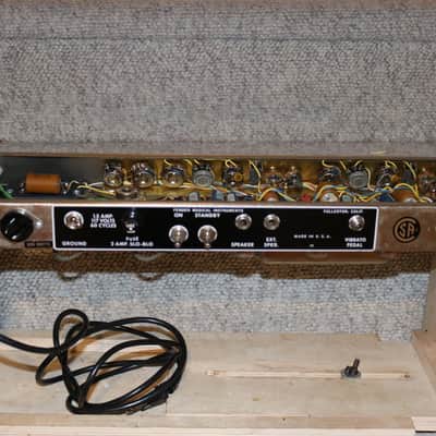 Vintage Original 1960s Blackface Fender Tremolux Tube Amp Chassis Project image 7