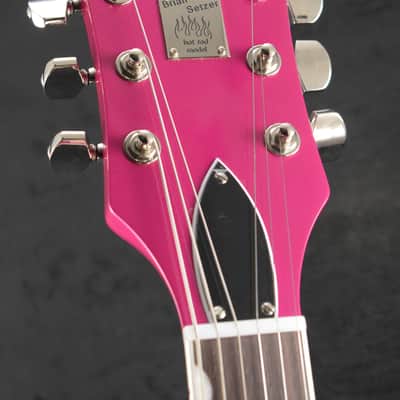 Gretsch G6120T-HR Brian Setzer Signature Hot Rod Hollow Body with Bigsby Candy Magenta image 6