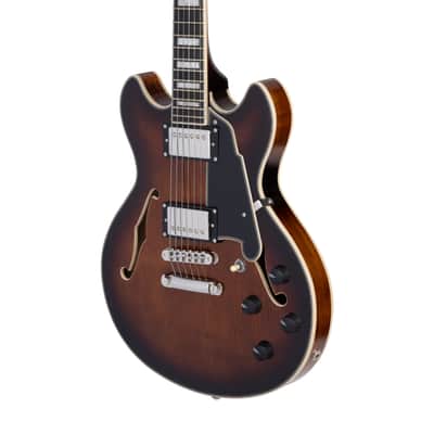 D'Angelico Premier MINI DC Brown Burst + Bag image 3