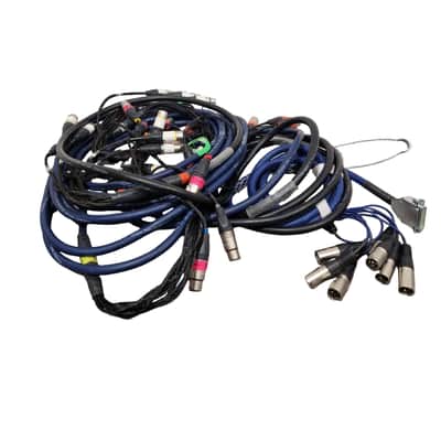 Van Damme Audio Multicore Loom Cable 8-Way Neutrik XLR -M To XLR -F Blue 15ft – Multicore Cable - Good