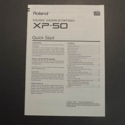 Immagine Roland XP-50 Owner's Manual [Three Wave Music] - 4