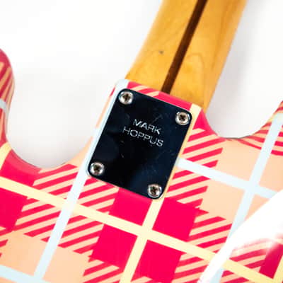 Fender Custom Pink Plaid "Groundskeeper Willie" Precision Bass Owned by Mark Hoppus image 19