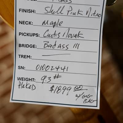 Berly T-Bass - Shell Pink. NEW (Authorized Dealer) image 7