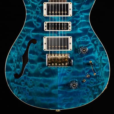 PRS Wood Library Willcutt Exclusive Special Semi-Hollow Quilt Maple Carroll Blue 10 Top (058) image 3