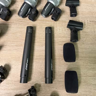 Pyle Pro Wired Microphone Drum/Instrument Kit Set 7-Mic Set PDKM12 #3207 image 8