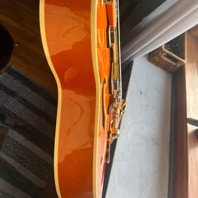 Gretsch G6120T-55 Vintage Select '55 Chet Atkins Hollow Body with Bigsby 2016 - Present - Vintage Orange Stain image 1