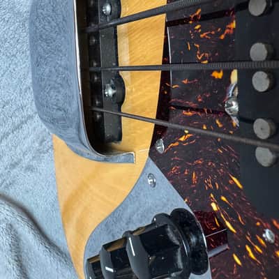 Vintage 1970s MIJ J.D. Lee Copy Jazz Bass Natural Maple Block Inlays Made in Japan image 18