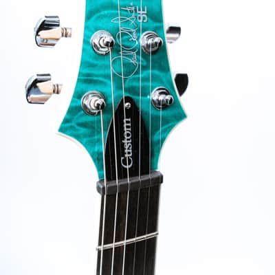 PRS SE Custom 24 Quilt Top in Turquoise image 4