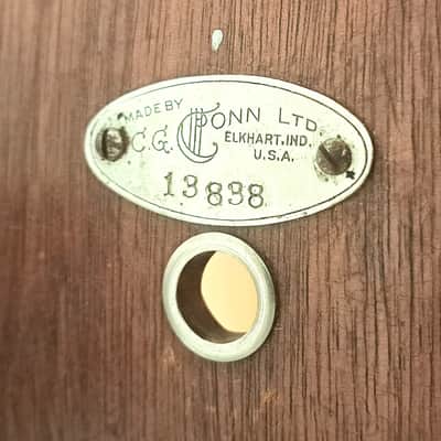 MAHOGANY 24" BASS DRUM-C VIDEO (3/16" THICK W/ RINGS) 1887 BADGE-BUYER PAYS SHIPPING! image 3