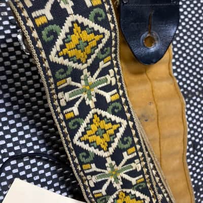 1960's Unmarked Vintage Strap - Green/Yellow/Black image 3
